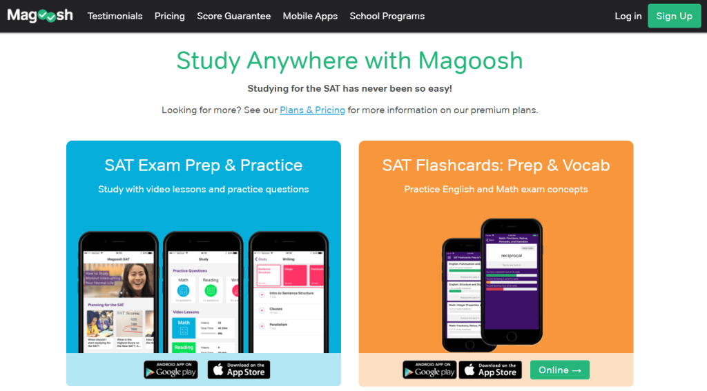 Magoosh SAT - App