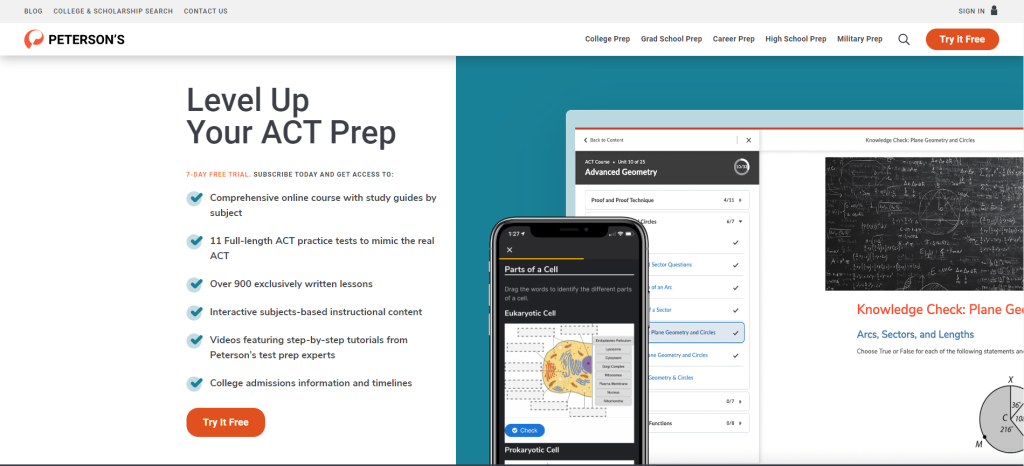 Peterson’s - Best ACT Prep Courses