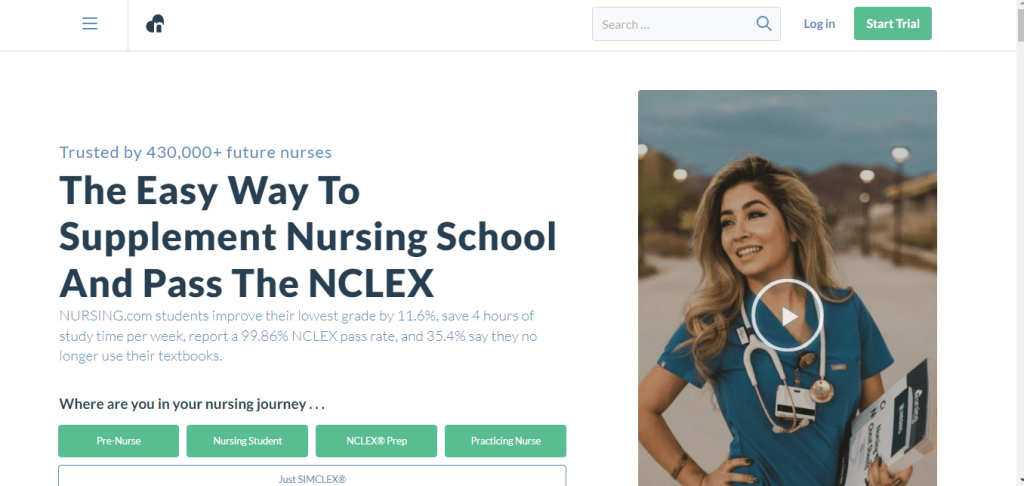 Nursing official home page