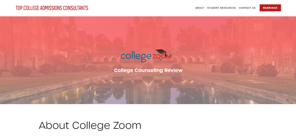 Zoom College Overview - College Admissions Consultants