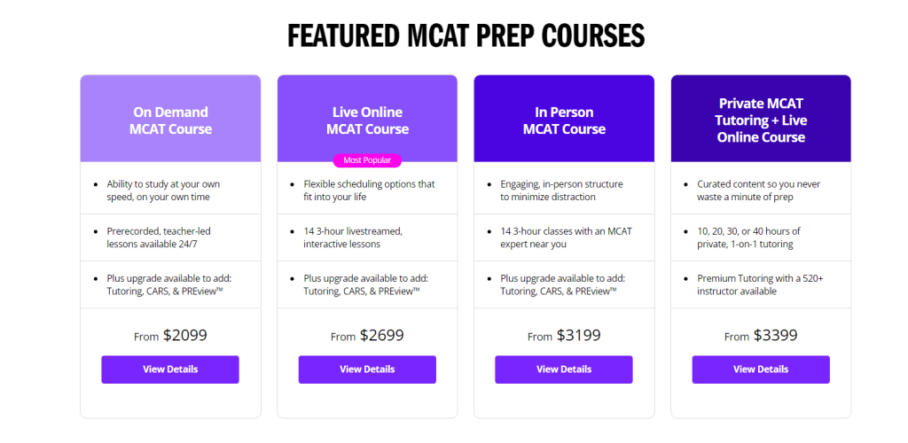 Mcat Prep Cost