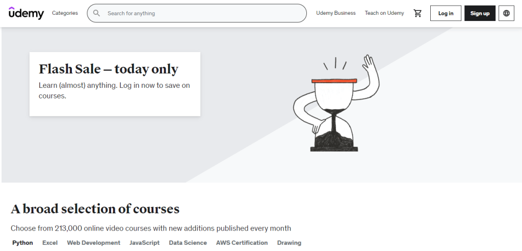Udemy official page