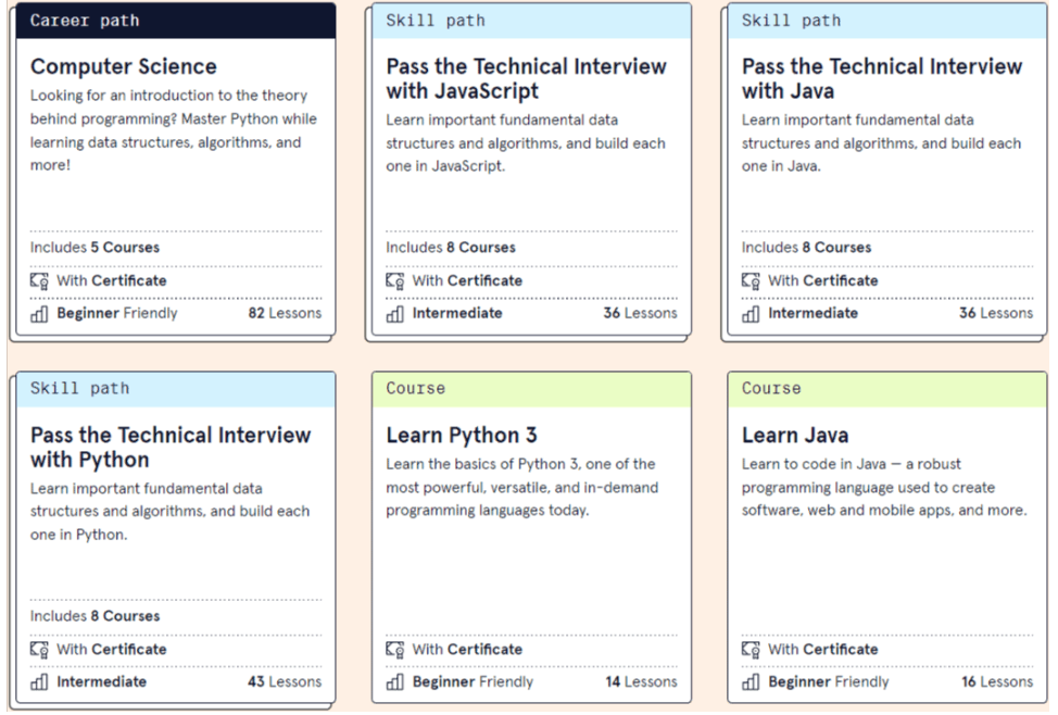 Codecademy Review Courses