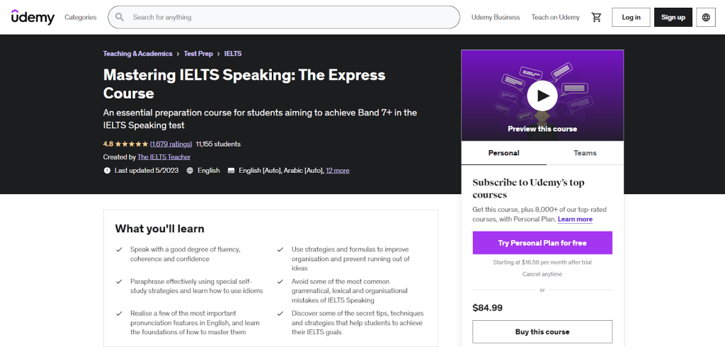 Mastering IELTS Speaking- The Express Course