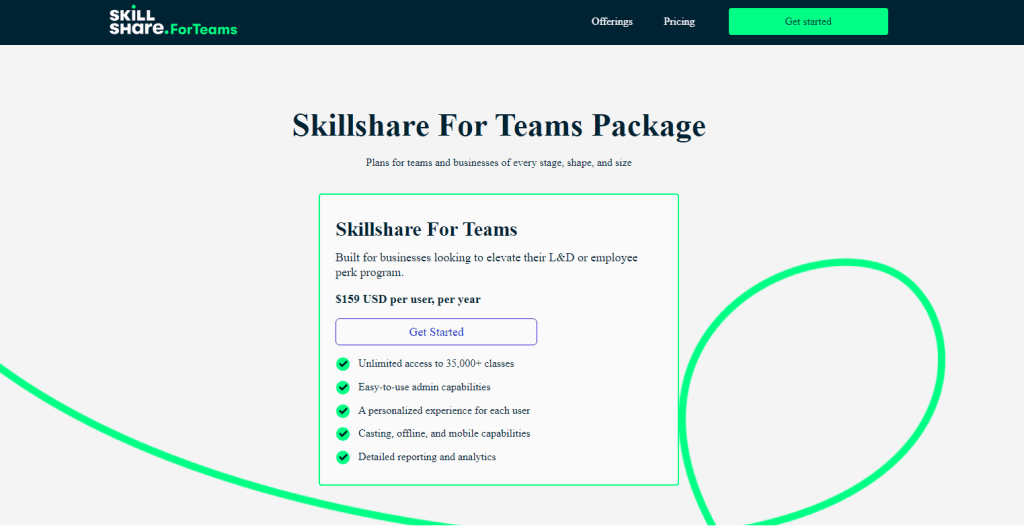 Skillshare Team Plan